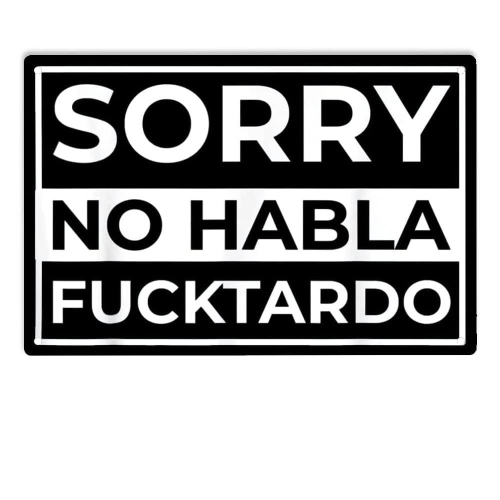 Home Bar And Restaurant - Letrero de Metal Sorry No Habla