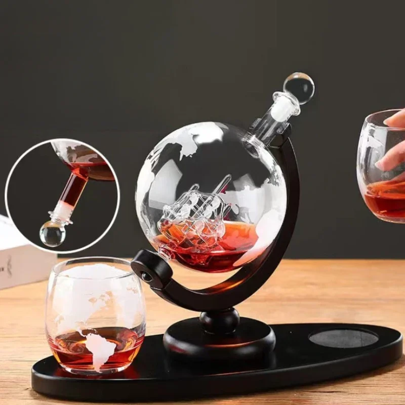 Juego de decantador de whisky  - Decanter Globe Set reseña y precio