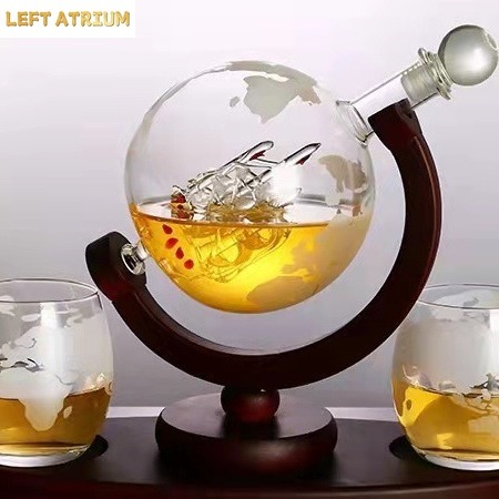 Decantador de vidrio con forma - Decanter Globe Set reseña y precio