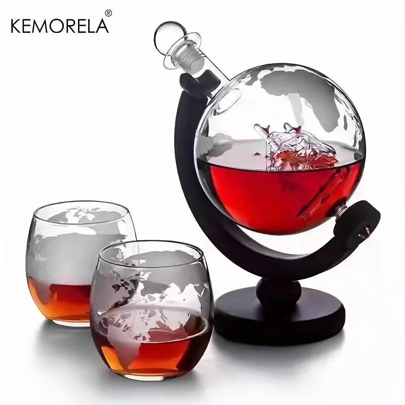 Juego de decantador de whisky  - Decanter Globe Set reseña y precio
