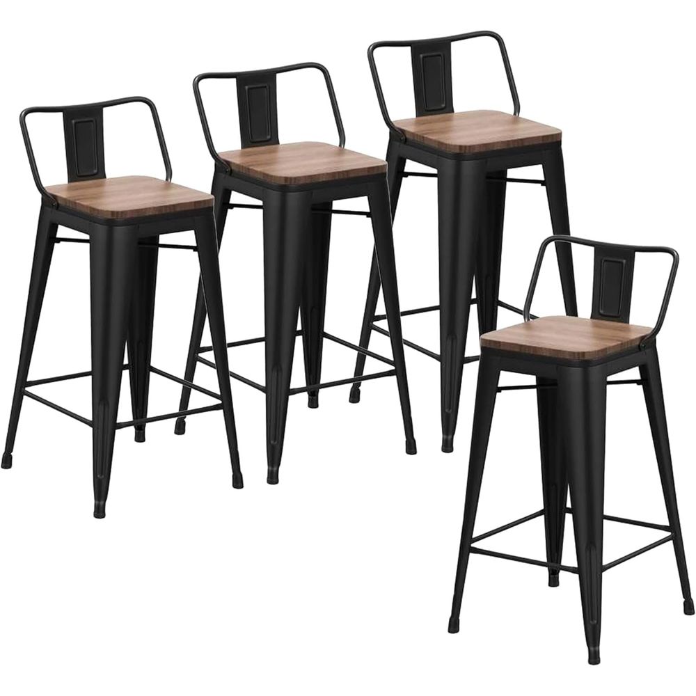 Juego de 4 taburetes de bar in - Home Bar And Counter reseña y precio