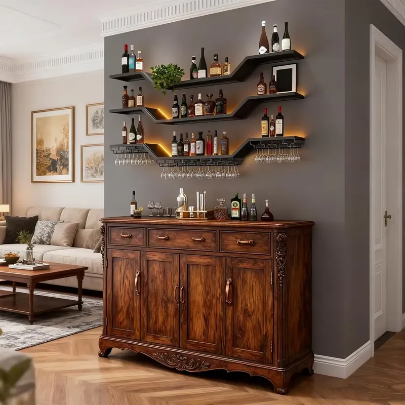 Estante para Vino de Pared LED - Home Bar Shelf reseña y precio