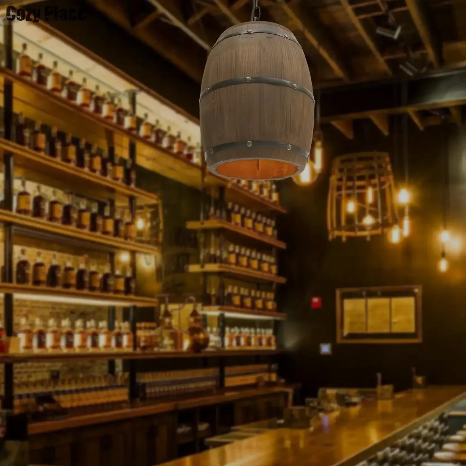 Lámpara Rústica Vintage, Lámpa - Home Bar Cafe reseña y precio